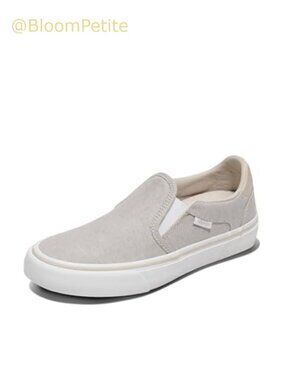 Womens Asher Deluxe Slip-On Sneakers Canvas Padded Comfort Casual Shoes